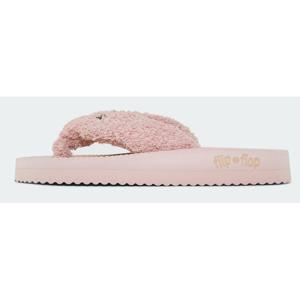 NU 21% KORTING: Flip Flop Pluchen pantoffels Comfy*spa met lichte plateauzool