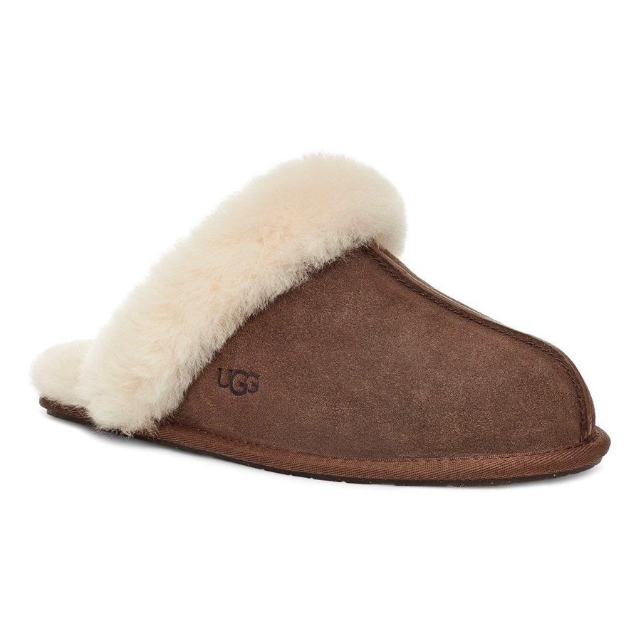 NU 21% KORTING: UGG Pantoffels Scuffette II met bontkraag